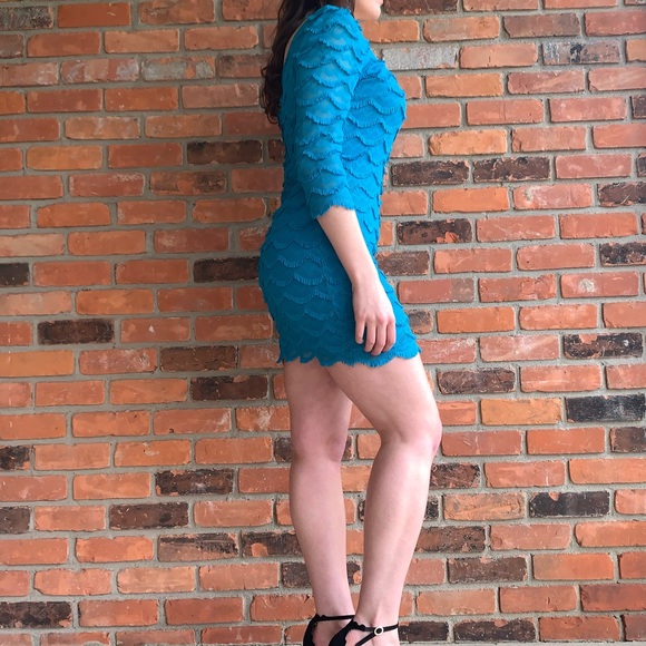 GUESS Fringe Cocktail Dress in Blue 🦋 - Picture 6 of 9